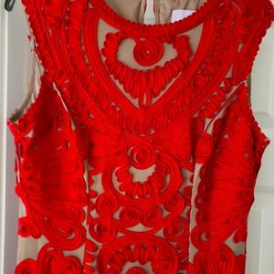 Red Crochet dress